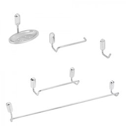 Kit de Acessórios para Banheiro 5 Peças Ducon Metais - 1