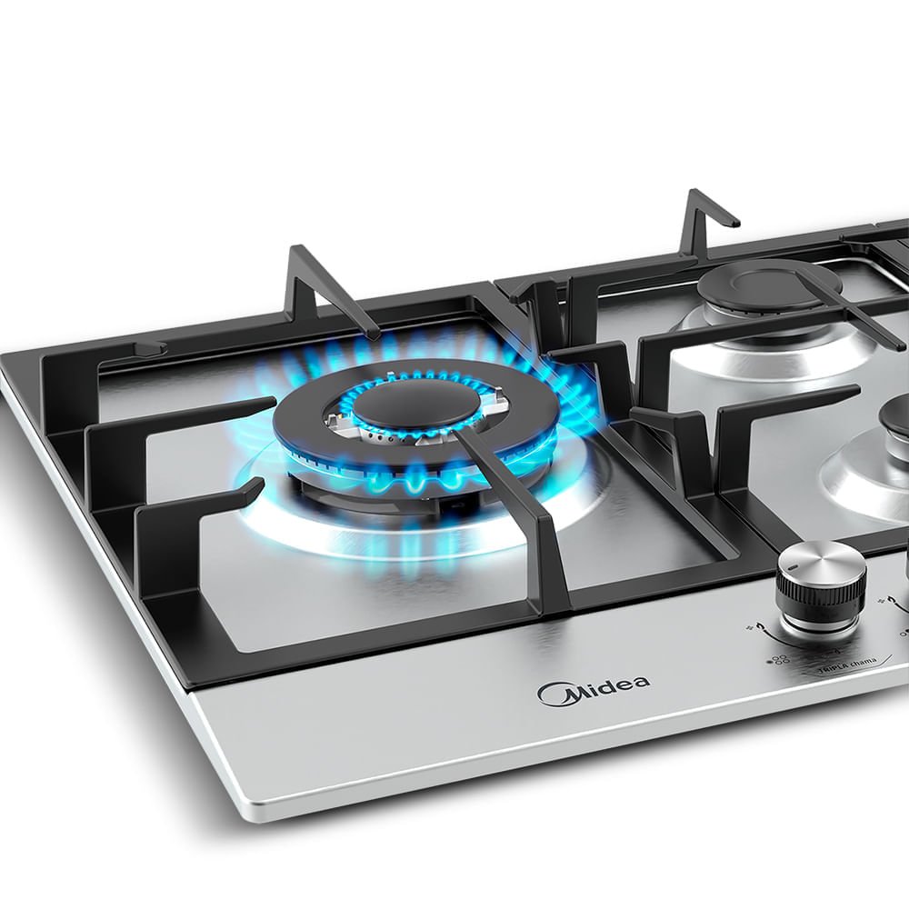 Cooktop à Gás midea inox com Mega Chama 5 Bocas Cyb5b - Bivolt - 9