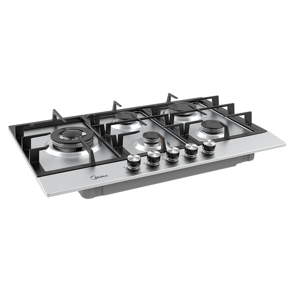 Cooktop à Gás midea inox com Mega Chama 5 Bocas Cyb5b - Bivolt - 4