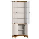 Ver imagem 5 de Cristaleira Porta de Vidro com Espelho e Led Zuni Off/ypê N02 - Mpozenato