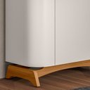 Ver imagem 7 de Cristaleira Porta de Vidro com Espelho e Led Zuni Off/ypê N02 - Mpozenato