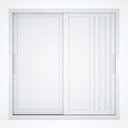 Ver imagem 3 de Guarda Roupa de Casal Trianon 2 Portas de Correr Branco