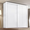 Ver imagem 1 de Guarda Roupa de Casal Trianon 2 Portas de Correr Branco