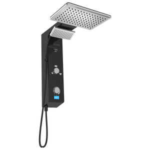 Chuveiro Elétrico Ducha Digital Falls Preta Metalizada Hydra 127V 5500W