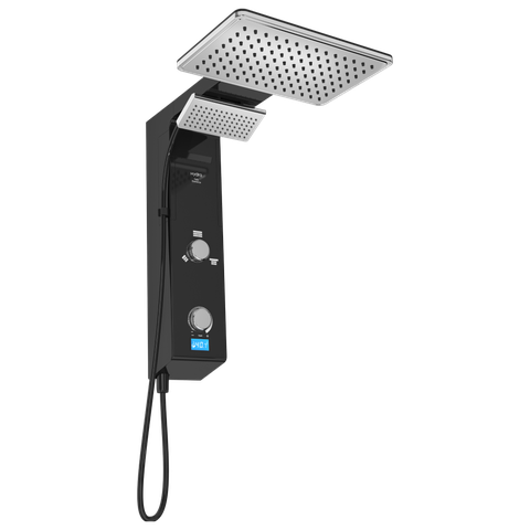 Chuveiro Elétrico Ducha Digital Falls Preta Metalizada Hydra 127V 5500W