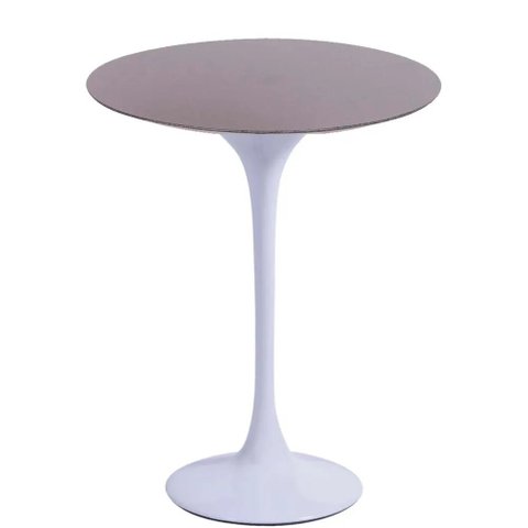 Mesa Saarinen Lateral São Gabriel 42cm - Base Branca Mgsaarinen