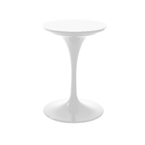 Base de Mesa Lateral Saarinen para Tampo de até 51cm - Branco