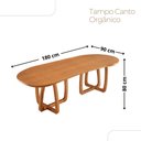 Ver imagem 3 de Mesa para Sala de Jantar Flora 180cm Tampo Orgânico Laminado