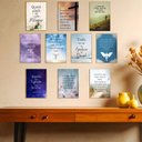 Ver imagem 4 de Kit 10 Placas MDF Frases Bíblicas Cristãs Salmos Fé FE18