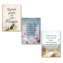 Ver imagem 5 de Kit 10 Placas MDF Frases Bíblicas Cristãs Salmos Fé FE18