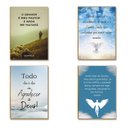 Ver imagem 7 de Kit 10 Placas MDF Frases Bíblicas Cristãs Salmos Fé FE18