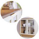 Ver imagem 4 de Buffet Vitória com 2 Portas de Vidro - Freijó/Off White