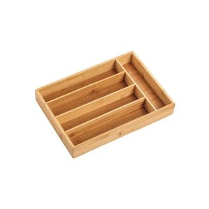 Organizador para Talheres com Divisórias Bambu