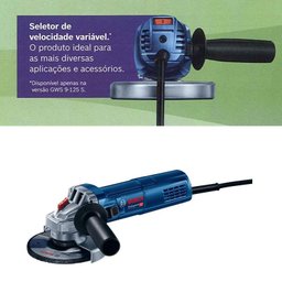 Esmerilhadeira Angular 5 POL 900W Gws 9-125 S com Controle de Velocidade BOSCH - 3