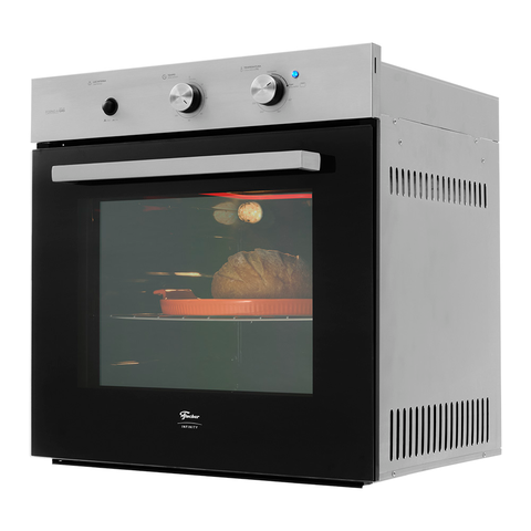 Forno a Gás de Embutir Fischer Infinity 78l com Grill Inox 220v