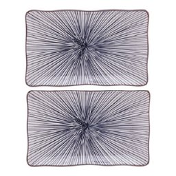 Conj 2 Pratos Retan. Porcelana P/ Sushi Koji 19cm Wolff 17867 - 1