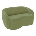 Ver imagem 7 de Conjunto 1 Sofá Living 180cm e 1 Poltrona Decorativa Sala de Estar Íbis Encosto Fixo Bouclê Verde G3