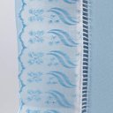 Ver imagem 2 de Jogo de Lençol Casal 3 Peças Basic Percal 180 Fios Lese Bordado Inglês - Azul