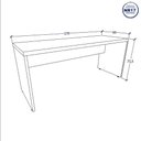 Ver imagem 3 de Escrivaninha com Gaveteiro Suspenso 120cm F5 Office Cor:macadâmia com Branco