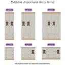 Ver imagem 7 de Berço Americano 3 em 1 com Colchão Incluso e Cômoda 1 Porta 4 Gavetas Teddy Multimóveis Mp4731
