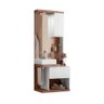 Conjunto Armário para Banheiro Paris - Amendoa - 2