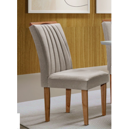 Conjunto Sala de Jantar Dubai Tampo de Vidro/mdf com 6 Cadeiras Dubai Cinamomo/off - 2