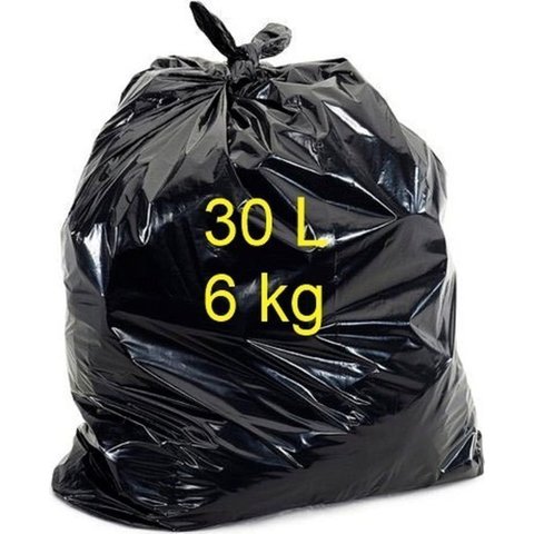 400 Sacos P Lixo Preto Reforçado 30 Litros + Brinde Gratis