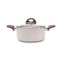 Ver imagem 1 de Caçarola com Tampa Ø24 Ceramic Life Granada Indução - Brinox 24 Cm Vanilla Brinox