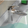 Torneira Banheiro e/ou Lavabo em Metal Aço Inox com Misturador Monocomando de Bancada Cromada - Mode - 6