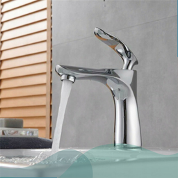 Torneira Banheiro e/ou Lavabo em Metal Aço Inox com Misturador Monocomando de Bancada Cromada - Mode - 2