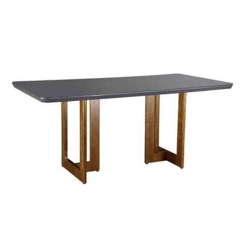 Mesa Patros 180 cm Madeira e Vidro Mobillare