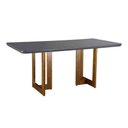 Ver imagem 1 de Mesa Patros 180 cm Madeira e Vidro Mobillare