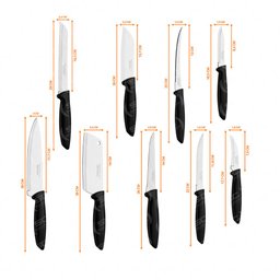 Cortador de Frios Automático Profissional Padarias 260mm FFA 127V Skymsen + Jogo de Facas 9 Peças - 11