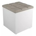 Ver imagem 1 de Puff Baú Banqueta Organizador P/ Sala e Quarto - Areia