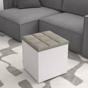 Ver imagem 2 de Puff Baú Banqueta Organizador P/ Sala e Quarto - Areia