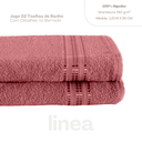 Ver imagem 3 de Kit 2 Toalhas de Banho 100% Algodão Linea:pitaia