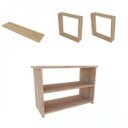 Ver imagem 2 de Conjunto com 1 Banco, 1 Prateleira e 2 Nichos Pullen Bege