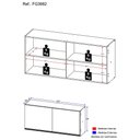 Ver imagem 5 de Armário de Cozinha Multimóveis Veneza GB 120 cm 2 Portas FG3682 Branco
