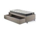 Ver mais imagens de Base Box Cama Solteirão Sapateira Linho Bege e Colchão Adapto Ecoflex 96x203