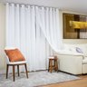 Cortina Decortini GLM 4,00 x 2,60 m Gaze de Linho Com Forro Microfibra Para Varão - 1