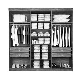 Guarda-roupa Casal com Espelho, 6 Portas e 04 Gavetas Leblon D'doro Móveis - Cinamomo Off D'doro Mó - 3