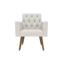 Ver imagem 3 de Kit 3 Poltronas Capitonê Sala Recepção Poltronas Decorativas Branco