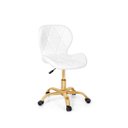 Ver imagem 1 de Cadeira Office Eiffel Slim Base Giratória Branca- Matte