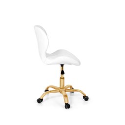 Cadeira Office Eiffel Slim Base Giratória Branca- Matte - 2
