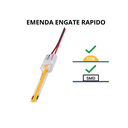 Ver imagem 2 de Kit 10 Conector Rabicho Engate Rapido Fita Led 10mm 12v 24v 110v 220v