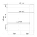 Ver imagem 4 de Painel Home Suspenso TV 65 Polegadas Juriti Off White Matte Freijo Colibri