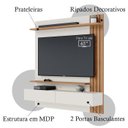 Ver imagem 5 de Painel Home Suspenso Tv 65 Polegadas Juriti Off White Matte Freijo Clb
