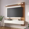 Painel Home Suspenso Tv 65 Polegadas Juriti Off White Matte Freijo Clb - 11