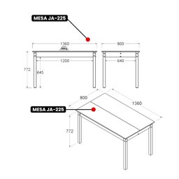 Mesa de Jantar Ditália Ja-225 Cor:diamond - 4