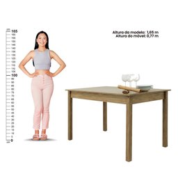 Mesa de Jantar Ditália Ja-225 Cor:diamond - 5